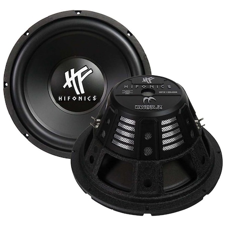 Hifonics 12 in. Dual 4 Ohm 800W Dual Voice Coil Subwoofer, Black HI600093